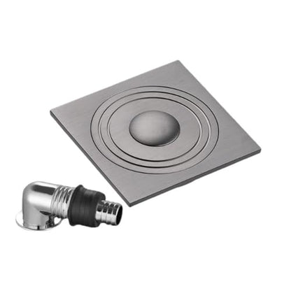 Carpet Tiles Stainless Steel Glass Wiper Bronze Silicone Home Bathroom Scraper Squeegee for Shower Window Practical Scrapers,Nickel Brushed,Fully Enclosed Washing Machine 10 * 10cm - color: Nickel Brushed