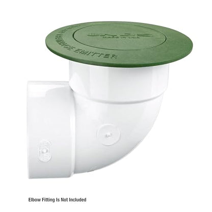 NDS 420C Pop-Up Drainage Emitter, fits 3-Inch and 4-Inch Sewer and Drain Fittings, Works with Drainage Systems Including Catch Basins and Channel Drains, Green