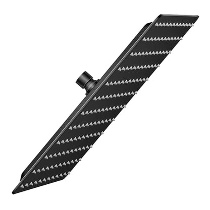 VBFF-Shower Head,rain shower head, 12 inch- Square Shower Head, 1.8 GPM Flow Rate, rainfall showerhead,VBFF09 (Matte Black) - color: Matte Black, size: 12 Inch