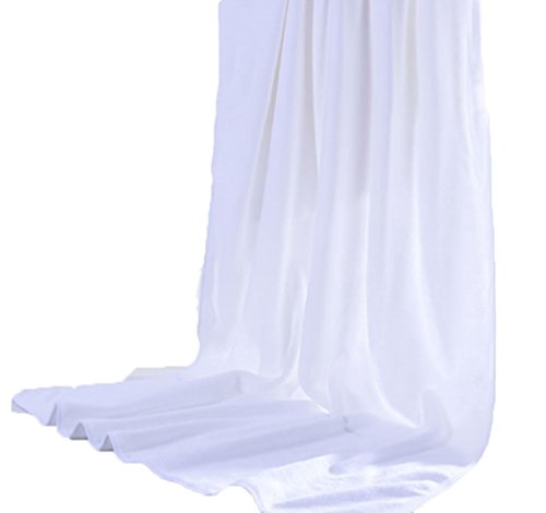 MYLSMPLE Microfiber Bath Towels Bath Sheets Beach Spa Bathroom Towels Extra Large Absorbent Towels(36 Inch X 72 Inch, White) - color: White
