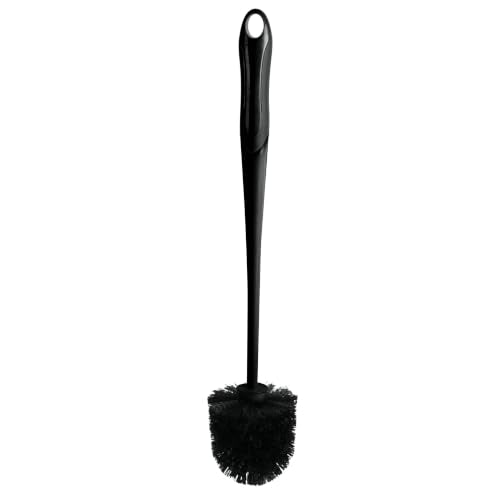 Bath Bliss 2-in-1 Toilet Plunger and Bowl Brush Combo Caddy Set Black Color | Heavy Duty Bathroom Cleaning Tools | Space Saving Storage Holder