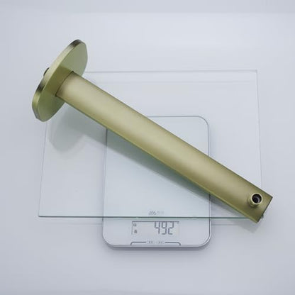 16 Inch Shower Arm with Flange,Stainless Steel Extension Extender Pipe for Fixed Rain Shower Head,Brushed Gold Extra Long High Rise Shower Head Extension Arm,SE-91119-16BG - color: Brushed Gold(91119)