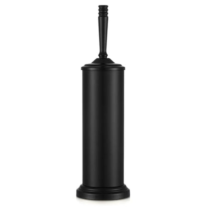 Black Toilet Brush and Holder Set，Toilet Bowl Brush and Holder | Heavy Duty Toilet Brush for Bathroom, Stainless Steel Toilet Cleaner Brush,Deep Cleaning,Space Saving,Covered Brush - color: Black