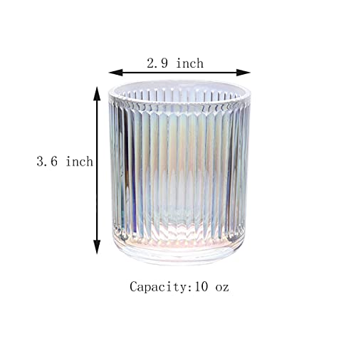 Gaolinci 2 Pcs Glass Tumbler Cup,Toothbrush Holder, Bathroom Cups, 10 oz - color: Dazzle Color, size: 10 oz