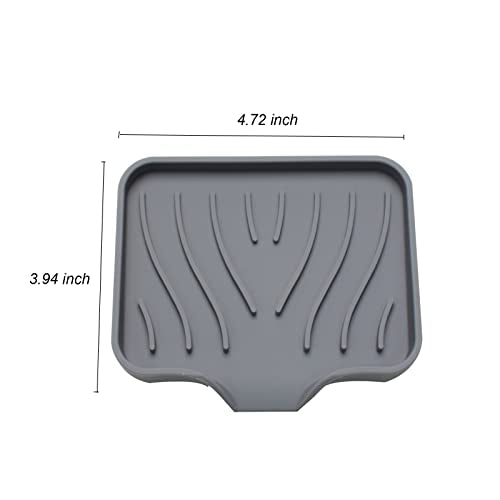 3 Pack Bar Soap Holder, Soap Dish for Shower, Easy to Clean, Soft Silicone Soap Holder, Self Draining Waterfall Soap Holder/Tray/Saver for Bathroom, Kitchen, Bathtub, Keep Soap Dry, Extend Soap Life