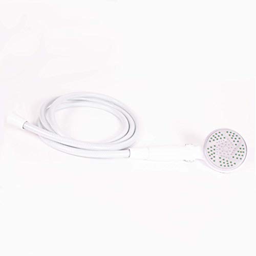 Carex Handheld Shower Head with Extra Long 84" Flexible Hose and Convenient Pause Function - Watersense Certified Handheld Shower Head with Hose with Oversized Spray Head - White