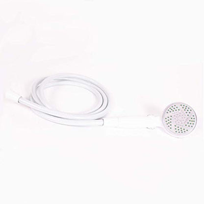 Carex Handheld Shower Head with Extra Long 84" Flexible Hose and Convenient Pause Function - Watersense Certified Handheld Shower Head with Hose with Oversized Spray Head - White