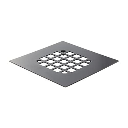 Danco 11046 Snap-In Shower Strainer & Drain Cover, Oil Rubbed Bronze - color: Oil Rubbed Bronze, size: Square [Pack of 1], style: Shower