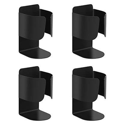 Electric Toothbrush Holder, 304 Stainless Steel Wall Mounted Self Adhesive Storage Organizer Stand Rack for Electric Toothbrush, Toothpaste, Facial Cleanser(4 Pack Black) - color: Black 4 Pack