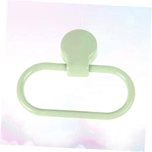 UKCOCO Self Adhesive Towel Holder Ring No Drilling Abs Material Bathroom Kitchen Towel Rack Green Easy Install