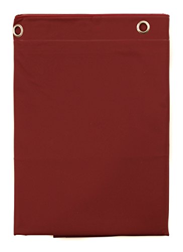Elegant Home Heavy Duty Vinyl Shower Curtain Liner with 12 Metal Grommets Burgundy - color: Burgundy