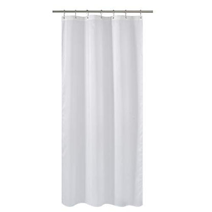 N&Y HOME Fabric Shower Curtain Liner Long Stall Size 42 x 78 inches, White | Hotel Quality, Bottom Magnets, Machine Washable, Water Repellent, 42x78 Bathroom Curtain with Grommets - color: White, size: 42"W x 78"L (Pack of 1)