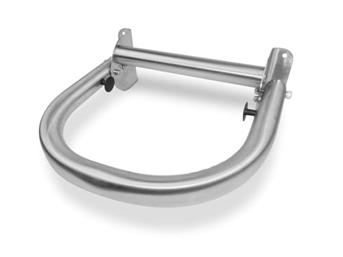 Extend-A-Hand Folding Grab Bar Extension 12" | Heavy-Duty Stainless Steel Wall-Mounted Bathroom Safety Bar for Shower, Toilet & Bathtub - color: Stainless Steel, size: 12x12 inches