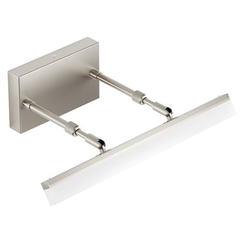 Aipsun Brushed Nickel Vanity Light 16 inch Modern Wall Sconces Adjustable LED Bathroom Light Fixtures Over Mirror Rotatable Vanity Lighting 5500K - color: Brushed Nickel, size: 15.7 in