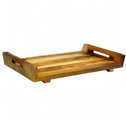 EcoDecors, 29 inch, with LiftAid Handles, Bath Tray for Tub, Bath Tub Tray Wood, Bathtub Table, Caddy for Bathtub in Natural Teak - style: 29" LiftAid Handles