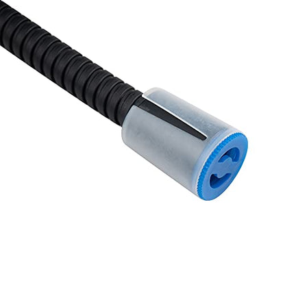 60-inch Extra Long Shower Hose Replacement, 304 Stainless Steel Long Hand Held Shower Hose With Brass Fitting (60inch, Black) - color: Black, size: 60inches