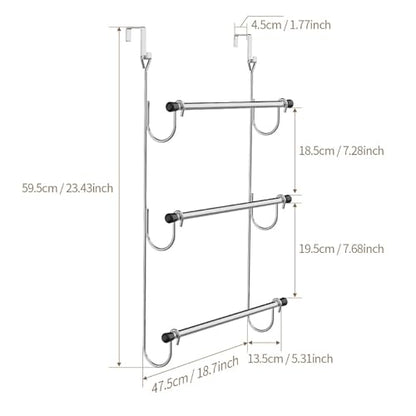 Over The Door Towel Rack Versatile Space Saving Door Towel Storage Holder
