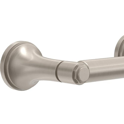 Franklin Brass Brushed Nickel Spring Loaded Toilet Paper Holder, Traditional Wall Mount Toilet Paper Storage - Woodruff WDRF50-SN - color: Satin Nickel