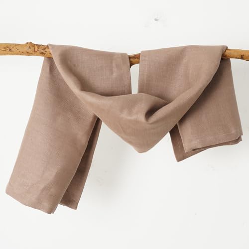 100% Linen Thick Bath Towels with Hanging Loop, 30 X 51 Inch Linen Beach Towel Luxury Lightweight Travel Bath Towel - Soft Dry Hair Towel for Bathroom Saunac Pool,Dark Khaki - color: Dark Khaki, size: Bath Towel