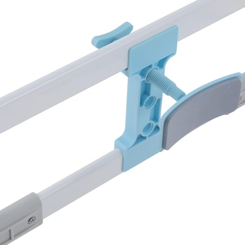 Toilet Safety Rails for Seniors Heavy Duty Toilet Safety Frame, 330Lbs Carbon Steel Adjustable Height and Width, Toilet Grab Bar Arms for Elderly Disabled & Shower, Blue