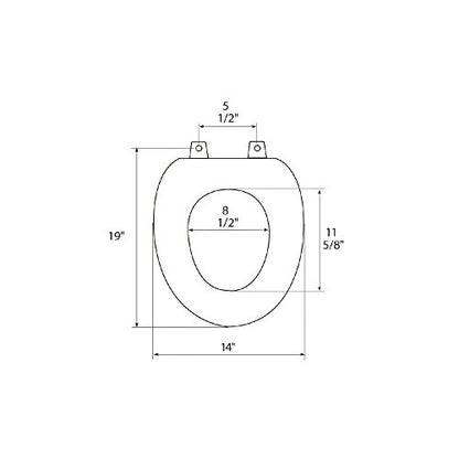 1F1E7-02 Premium Molded Wood Elongated Toilet Seat with Slow Close Hinge & OSG, Biscuit - color: Biscuit/Linen, style: ELONGATED