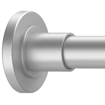 GXOACKJ Silver Shower Curtain Rods - 31-80 Inch Spring Tension Shower Rods for Bathroom, Adjustable, No Drilling, No Rust, Stainless Steel - color: Silver, size: 31-80
