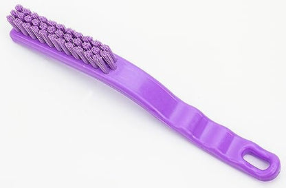 SPARTA Detail Brush Grout Brush, Crevice Brush with Hanging Hole for Bathroom, Kitchens, Countertop, Plastic, 9 Inches, Purple - color: Purple, size: 9 Inches