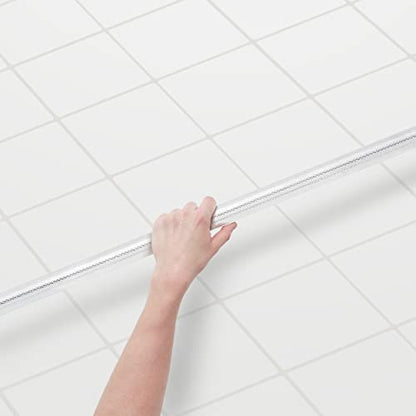 Medline Knurled Chrome 32” Grab Bar for Shower & Bathtub, Independence & Ease of Movement — For Elderly, Handicapped or Seniors, 300 lb. Capacity, 1 Bar - size: 32"