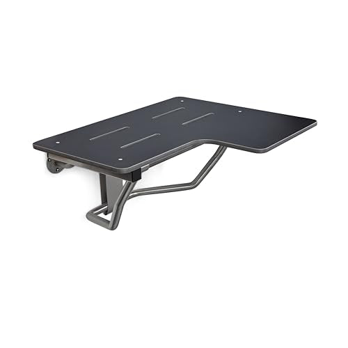 Seachrome 28" x 22.5” Black Reversible Folding Transfer Tub/Shower Seat, ADA Compliant - color: Matte Black, size: 28 x 22.5