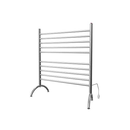Amba Solo 33" Freestanding 10 Bar Towel Warmer in Brushed - color: Brushed