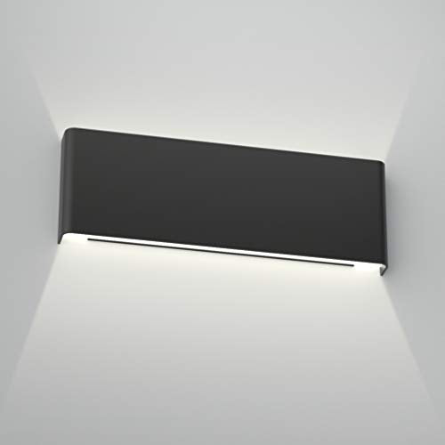 Aipsun 15.8in Black Modern Vanity Light Up and Down LED Vanity Light for Bathroom Wall Lighting Fixtures (White Light 5000K) - color: White Light Black, size: 15.8 inch, style: 5000K