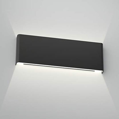 Aipsun 15.8in Black Modern Vanity Light Up and Down LED Vanity Light for Bathroom Wall Lighting Fixtures (White Light 5000K) - color: White Light Black, size: 15.8 inch, style: 5000K