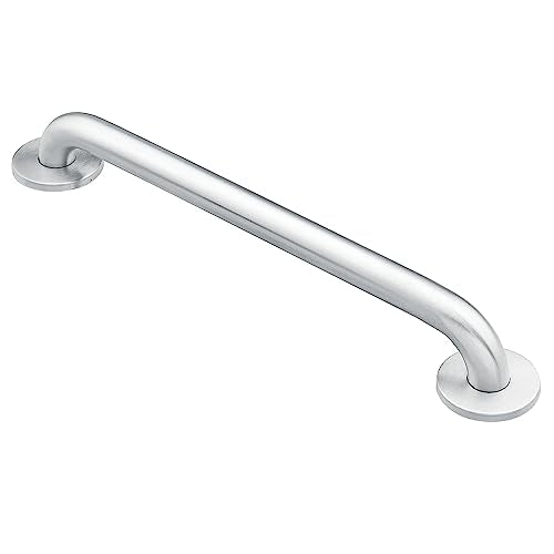 Moen 8730 Bathroom Safety 30-Inch Stainless Steel Bathroom Grab Bar with Concealed Screws, Stainless - color: Stainless, size: 30 Inch