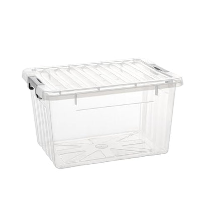 Cetomo 18Qt Plastic Storage Bin, Stackable Storage Box with Lid, Organizer, Container for Home, Office, Drom, PP, BPA-Free, Nestable, Clear, 18Quart-6 Pack - size: 18Qt*6