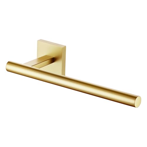 KOKOSIRI Bathroom Towel Bar Gold Hand Towel Holders Wall Mount Toilet Kitchen Cabinet Paper Holder Stainless Steel Bath Accessories, B3008BG - color: Gold, size: 1 Pack