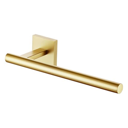 KOKOSIRI Bathroom Towel Bar Gold Hand Towel Holders Wall Mount Toilet Kitchen Cabinet Paper Holder Stainless Steel Bath Accessories, B3008BG - color: Gold, size: 1 Pack