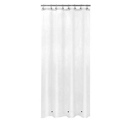 48x72 Stall Size Shower Curtain Liner Frost | 3 Bottom Magnets,8 Rustproof Grommets,Water Proof Heavy Duty PEVA,48W x 72H for Shower Stall Narrow Width - color: Frost, size: 48"W x 72"L (Pack of 1)