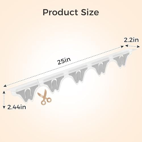 Silicone Stove Gap Covers with Stainless Steel, Oven Gap Filler Seals Gaps Between Stovetop and Counter, Stove Gap Guards Range Trim Kit, Easy to Clean Stove Gap Guard (Clear 2 Pack,25") - color: Clear, size: 25 inches