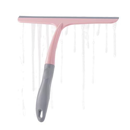 Window Wiper - Shower Squeegee, Window Screen Brush, Streak-Free Cleaning Blade, Multi-Use Silicone Scraper | Bathroom Wall, Glass Mirror, Car, Aquarium, Home WindowCleaning Accessory Tool Organizer