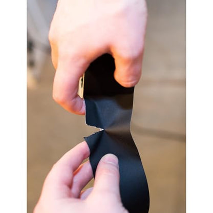 TapePlus Vinyl Electrical Tape - Waterproof Tape for Cable Protection - Wide Vinyl Adhesive for Floor Marking - Binding Adhesive for Book Repair - 3 in, 40 yd, Black