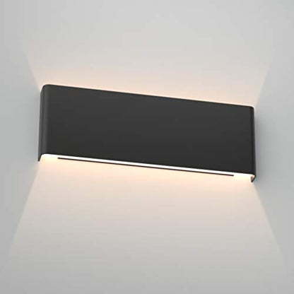 Aipsun 15.8in Matte Black Modern Vanity Light Up and Down LED Vanity Light for Bathroom Wall Lighting Fixtures (Warm Light 3000K) - color: Warm Light Black, size: 15.8 inch, style: 3000K