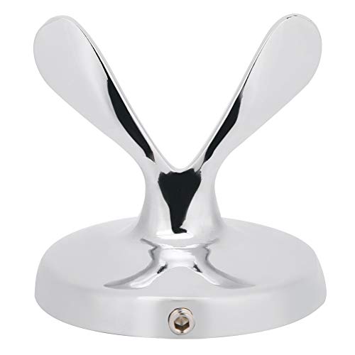 Ymiko Stainless Steel Coat Towel Hanger Wall Mounted Hooks Double Robe Hook Holder for Bathroom Living Room