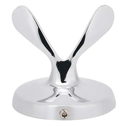 Ymiko Stainless Steel Coat Towel Hanger Wall Mounted Hooks Double Robe Hook Holder for Bathroom Living Room