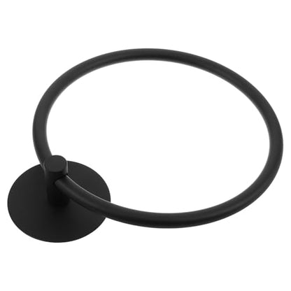 SUPVOX Stainless Steel Hand Towel Holder Ring Self-Adhesive No Drilling Bathroom Wall Mounted Towel Rack Space-Saving for Washroom