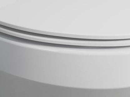 Kohler K-30783-0 Lithe Quiet-Close Elongated Toilet seat with Grip Tight Bumpers, White - style: Lithe