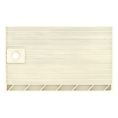 Tile Redi 3260RSPVC-13-2-4 Shower Pan with Right Drain- Single Curb Shower Base, 2" PVC Drain, and Plate Included, 60" Width x 32" Depth - size: 60" W x 32" D, style: Right Round Drain Plate 13" from Back