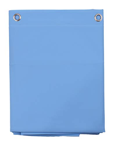 Elegant Home Heavy Duty Vinyl Shower Curtain Liner with 12 Metal Grommets Sky Blue - color: Sky Blue
