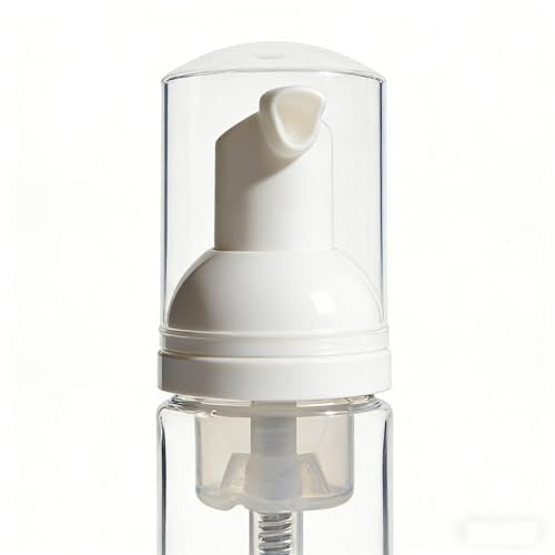 10Pack-30ml/1oz Foam Pump Bottle Refillable Clear Plastic Foam Mousse Pump Dispenser Bottle for Cleaning, Travel, Cosmetics Packaging