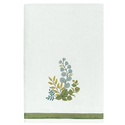 Verdant 4-Piece Luxury Towel Set, Applique Embroidered Bouquet, Plush Turkish Cotton, Durable & Quick Dry, Vibrant Bathroom Ensemble, 2 Bath 2 Hand Towels, Aqua - color: Aqua, size: 2 Pcs Bath 2 Pcs Hand Towel