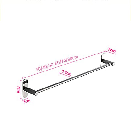 DCFV Bathroom Towel Bar, Rust Proof Hand Towel Holder Kitchen Towel Racks, Bath Accessories Wall Mounted Stainless Steel Shower Towel Rack Multiple Uses (Size : 40cm) - size: 40cm